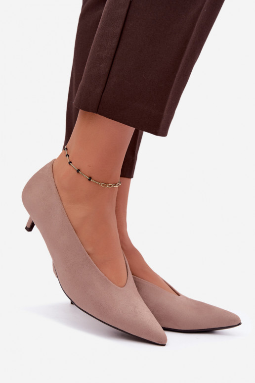 Kingad Kitten Heel beeži värvi Nuretta