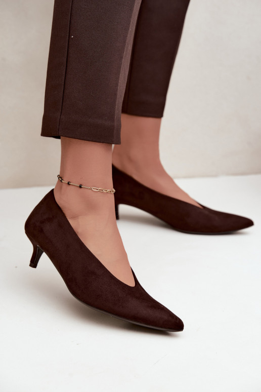 Kingad Kitten Heel Czekoladowe Nuretta