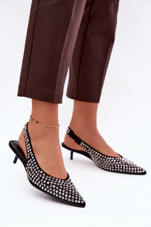 Naistesandaalid Kitten Heel neetidega Must Madden