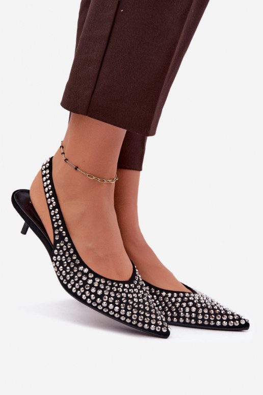 Naistesandaalid Kitten Heel neetidega Must Madden