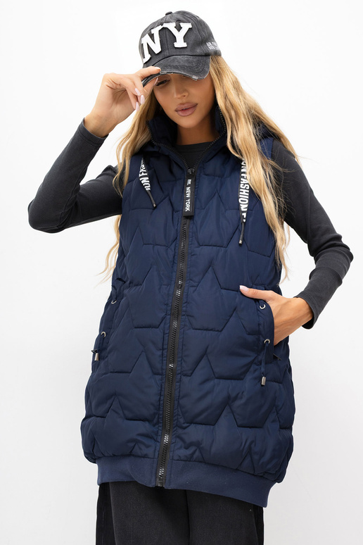 Tumedat sinine vest