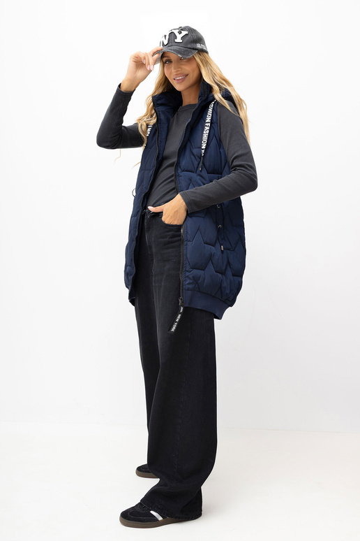 Tumedat sinine vest
