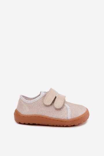 Plätud Laste jalanõud Barefoot Froddo Canvas G1700440-1 Kuldset värvi 2