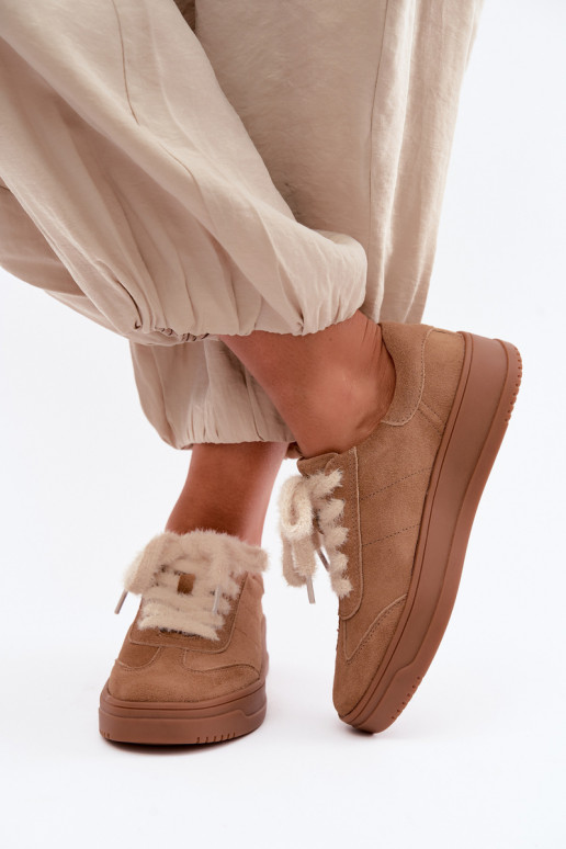 seemisnakhsed  tüüpi jalanõud Z Futrzanym m Kobbo 79655 Camel