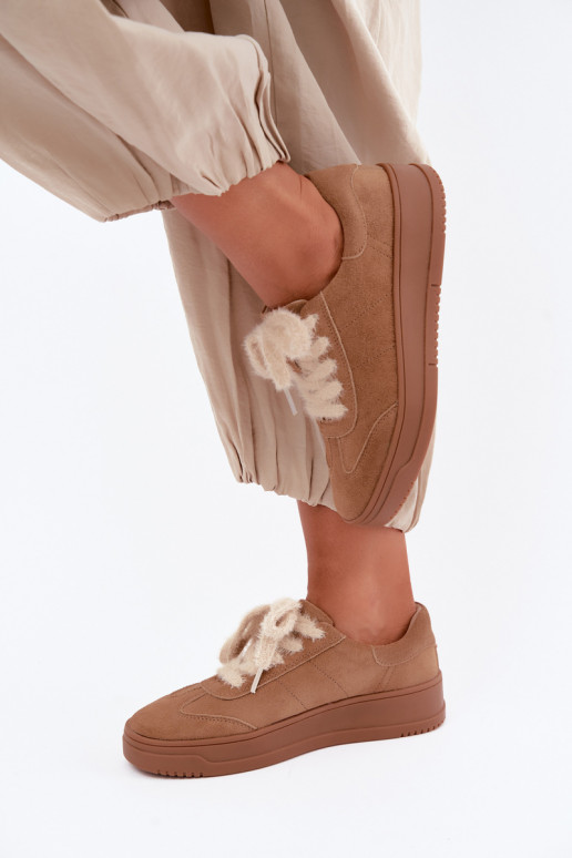 seemisnakhsed  tüüpi jalanõud Z Futrzanym m Kobbo 79655 Camel
