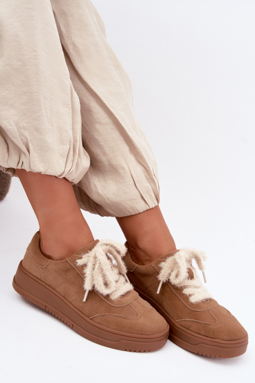 seemisnakhsed  tüüpi jalanõud Z Futrzanym m Kobbo 79655 Camel