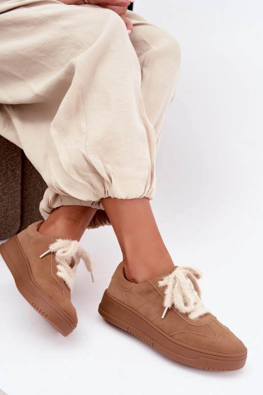 seemisnakhsed  tüüpi jalanõud Z Futrzanym m Kobbo 79655 Camel