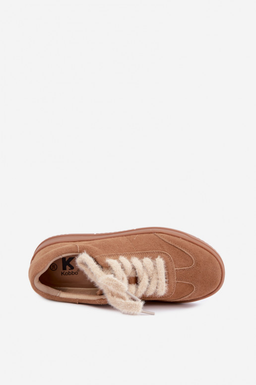 seemisnakhsed  tüüpi jalanõud Z Futrzanym m Kobbo 79655 Camel