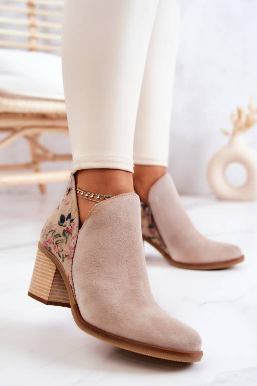 Naiste poolsaapad kõrge jämeda...