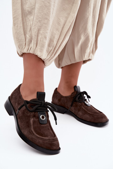 jalatsid Barefoot  Z Naturalnego Zamszu D&A CR62-3460 Czekoladowe