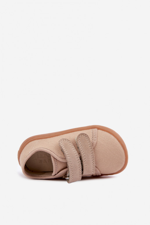 Plätud Laste jalanõud Barefoot Froddo Canvas G1700440-22 beeži värvi