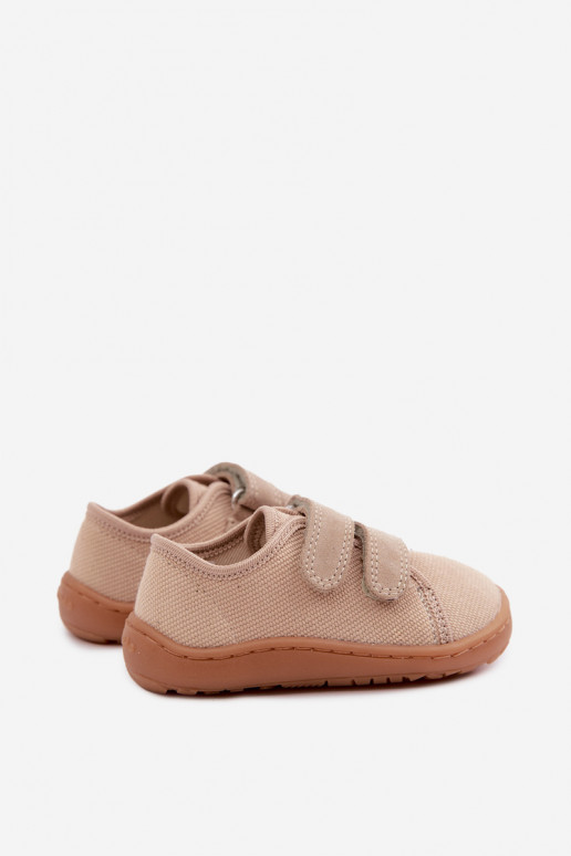 Plätud Laste jalanõud Barefoot Froddo Canvas G1700440-22 beeži värvi