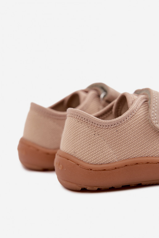 Plätud Laste jalanõud Barefoot Froddo Canvas G1700440-22 beeži värvi