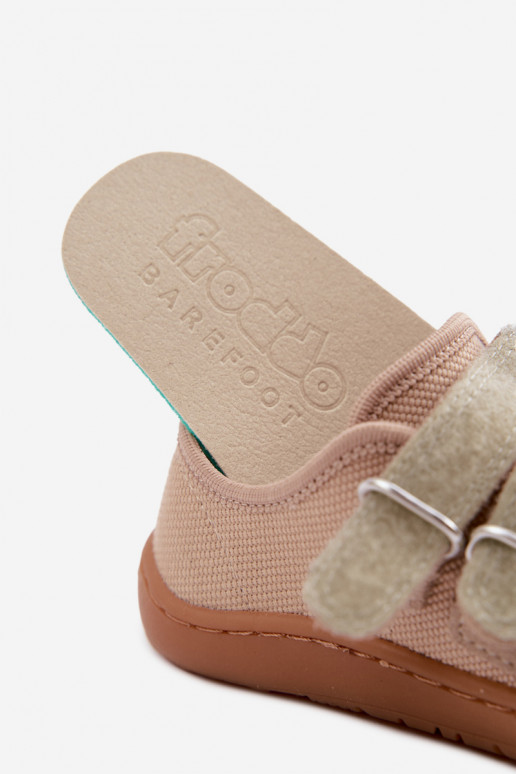 Plätud Laste jalanõud Barefoot Froddo Canvas G1700440-22 beeži värvi