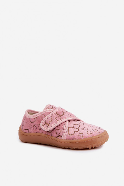 Plätud laste krõpsudega kinnitatav Barefoot  Froddo G1700438-18 Tumeroosad värvi