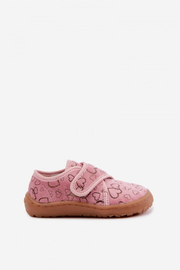 Plätud laste krõpsudega kinnitatav Barefoot  Froddo G1700438-18 Tumeroosad värvi 2