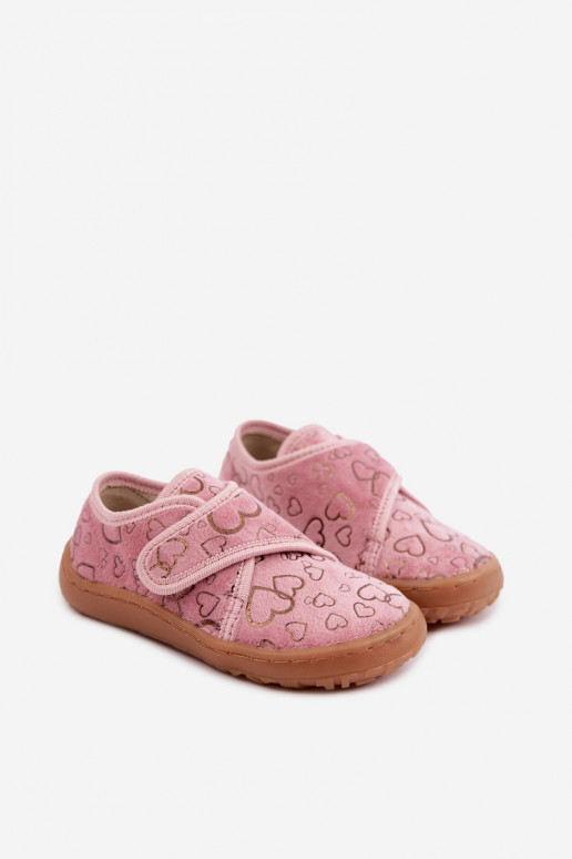 Plätud laste krõpsudega kinnitatav Barefoot  Froddo G1700438-18 Tumeroosad värvi