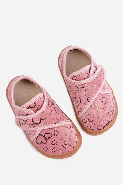 Plätud laste krõpsudega kinnitatav Barefoot  Froddo G1700438-18 Tumeroosad värvi