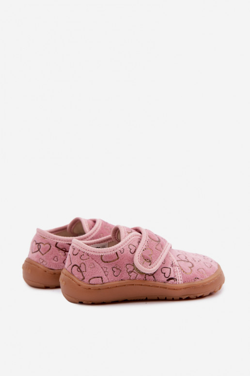 Plätud laste krõpsudega kinnitatav Barefoot  Froddo G1700438-18 Tumeroosad värvi