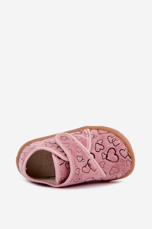 Plätud laste krõpsudega kinnitatav Barefoot  Froddo G1700438-18 Tumeroosad värvi