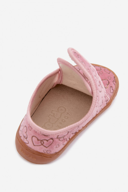 Plätud laste krõpsudega kinnitatav Barefoot  Froddo G1700438-18 Tumeroosad värvi