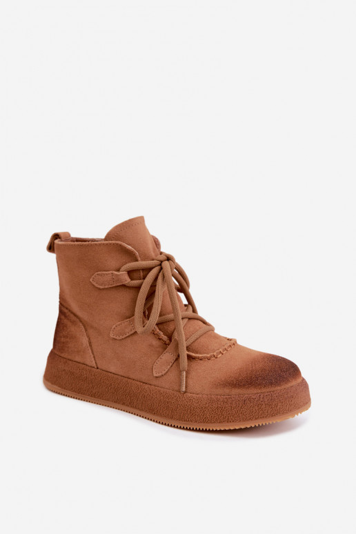 voodriga Naiste poolsaapad Z Naturalnego Zamszu Artiker 59C1128 Camel