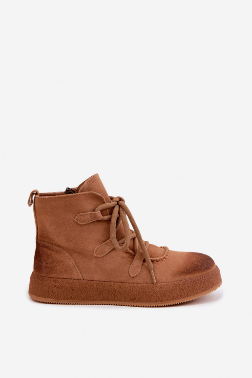 voodriga Naiste poolsaapad Z Naturalnego Zamszu Artiker 59C1128 Camel