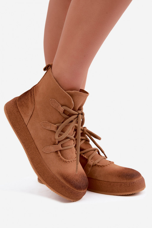 voodriga Naiste poolsaapad Z Naturalnego Zamszu Artiker 59C1128 Camel