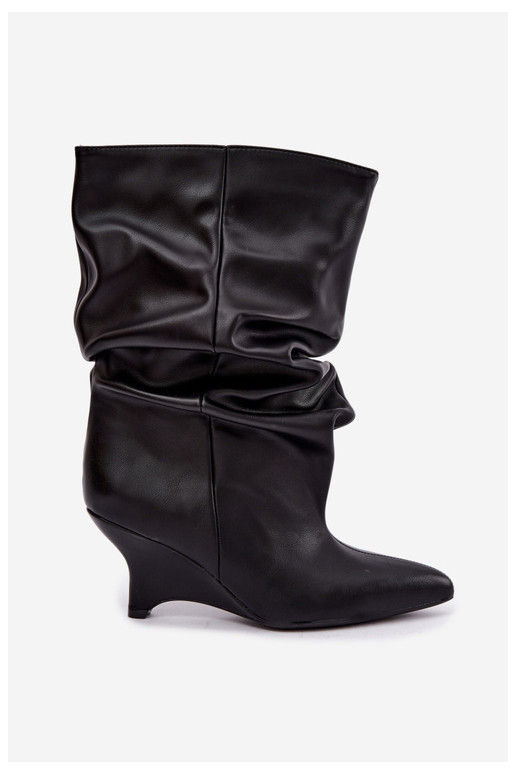 Naiste poolsaapad Typu Slouchy   Must Ilyna