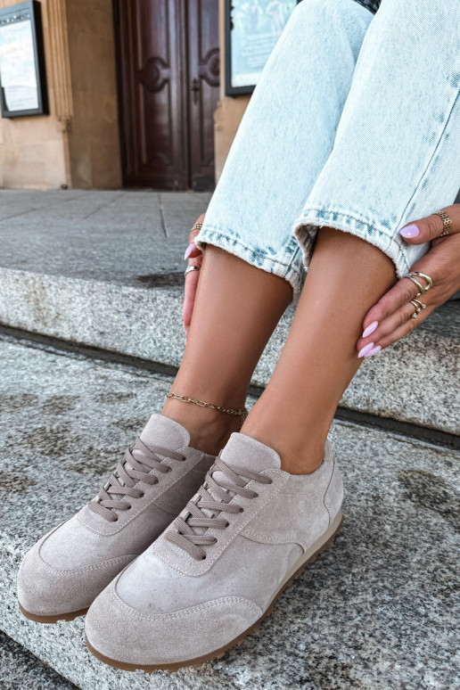  tüüpi jalanõud Barefoot Z Naturalnego Zamszu Zazoo N1422 beeži värvi