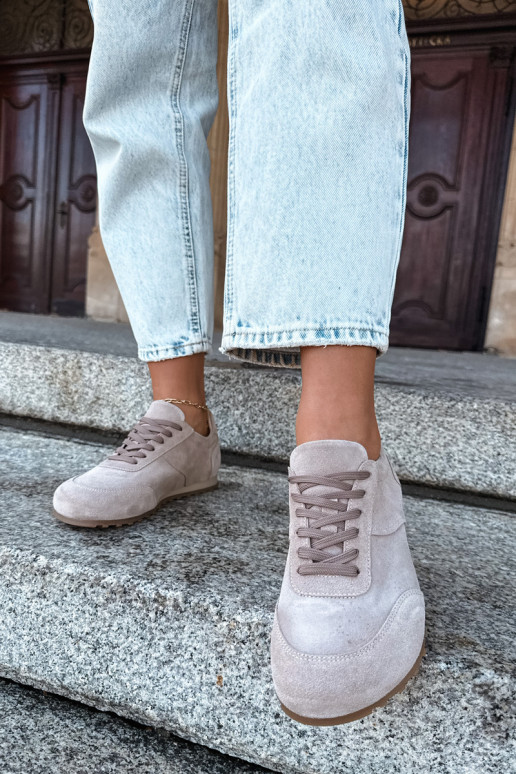 tüüpi jalanõud Barefoot Z Naturalnego Zamszu Zazoo N1422 beeži värvi