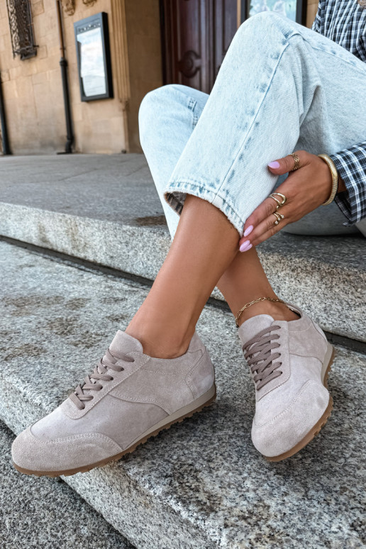  tüüpi jalanõud Barefoot Z Naturalnego Zamszu Zazoo N1422 beeži värvi