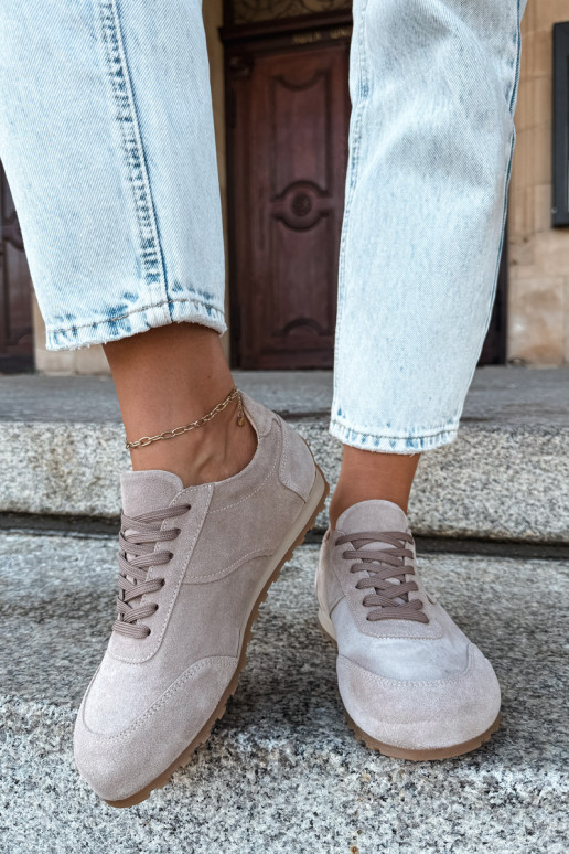  tüüpi jalanõud Barefoot Z Naturalnego Zamszu Zazoo N1422 beeži värvi