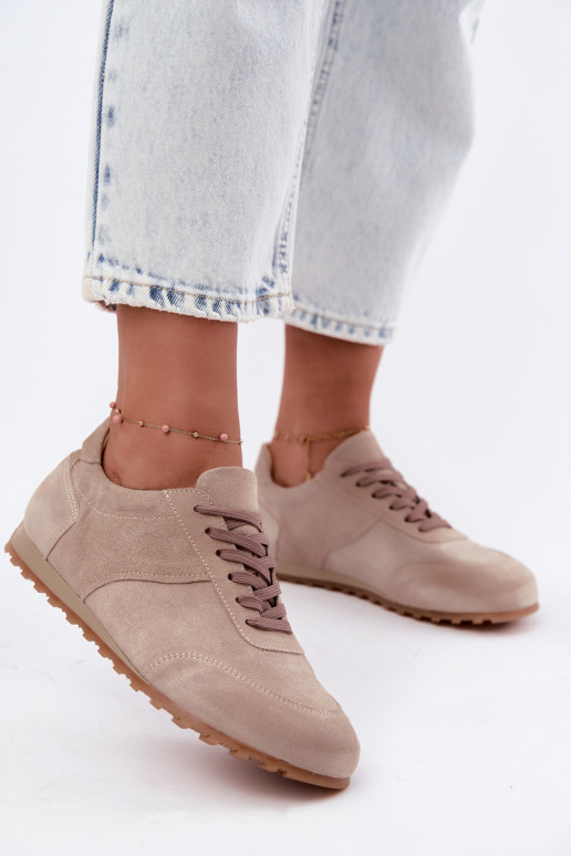 tüüpi jalanõud Barefoot Z Naturalnego Zamszu Zazoo N1422 beeži värvi