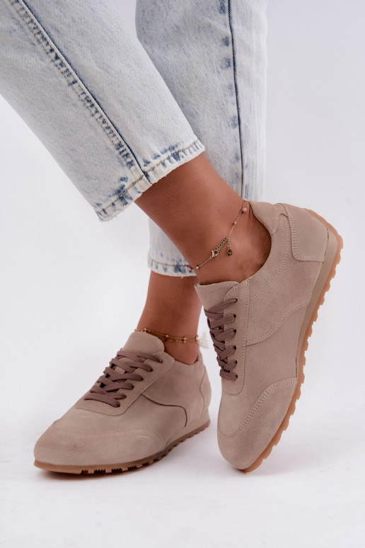  tüüpi jalanõud Barefoot Z Naturalnego Zamszu Zazoo N1422 beeži värvi