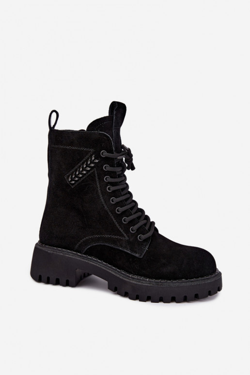 saapad  Z Naturalnego Zamszu voodriga D&A JC62-1035 Must