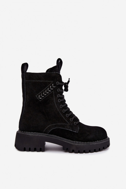 saapad  Z Naturalnego Zamszu voodriga D&A JC62-1035 Must