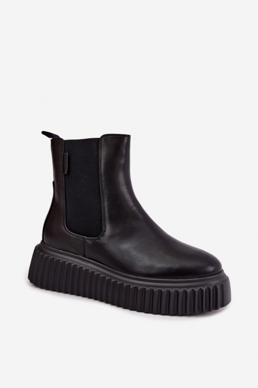   stiilsed saapad  platvormiga Big Star UU274334 Must