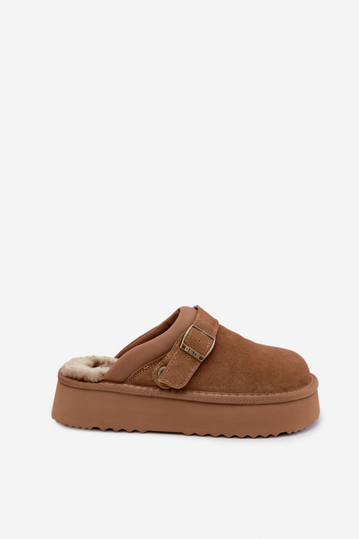   seemisnakhsed nööpidega lumesaapad platvormiga neetide ja pandlaga Big Star UU274696 Camel