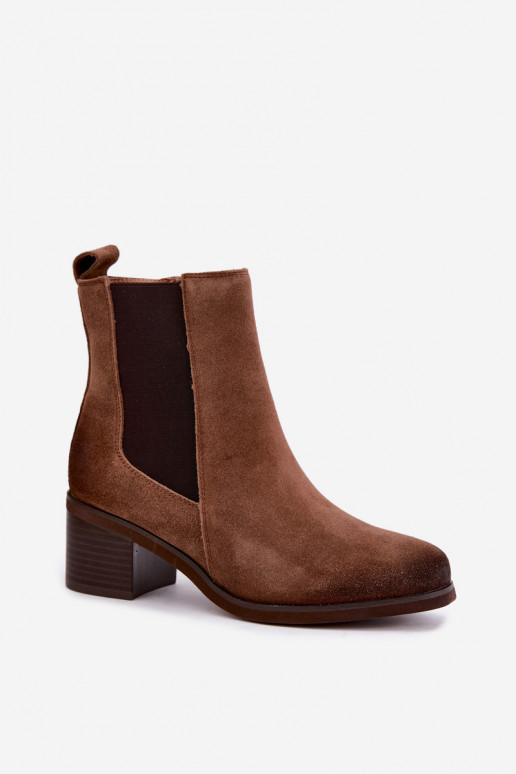 voodriga stiilsed saapad naturaalsest nahast seemisnakhsedj  Vinceza 133105 Camel