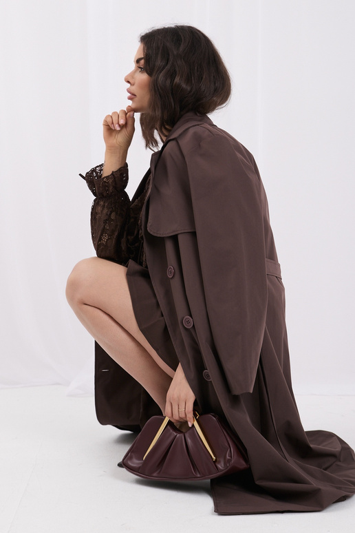 Tumedat pruun blouse