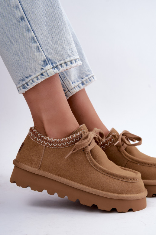   seemisnakhsed nööpidega lumesaapad Z Haftem  D7868-29 Camel
