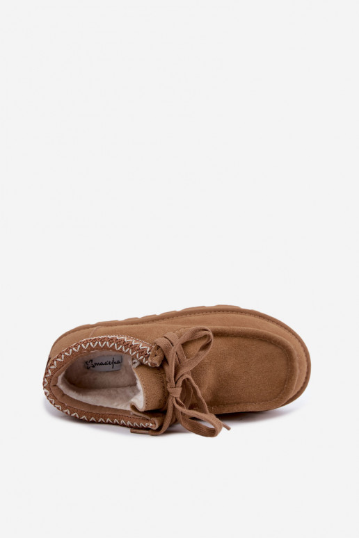   seemisnakhsed nööpidega lumesaapad Z Haftem  D7868-29 Camel