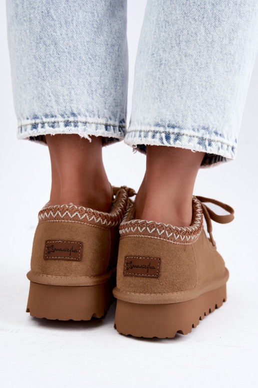   seemisnakhsed nööpidega lumesaapad Z Haftem  D7868-29 Camel