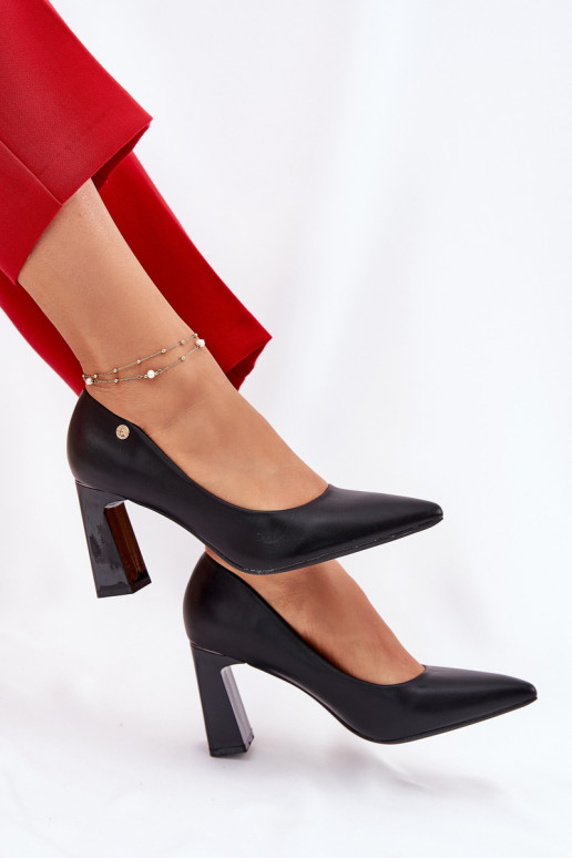 Elegantsed Kingad Na Słupkowym Obcasie Vinceza 62221 Must