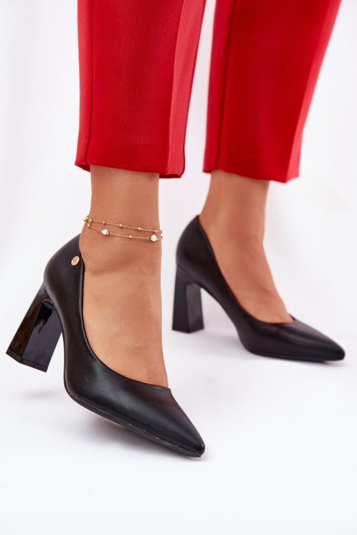 Elegantsed Kingad Na Słupkowym Obcasie Vinceza 62221 Must