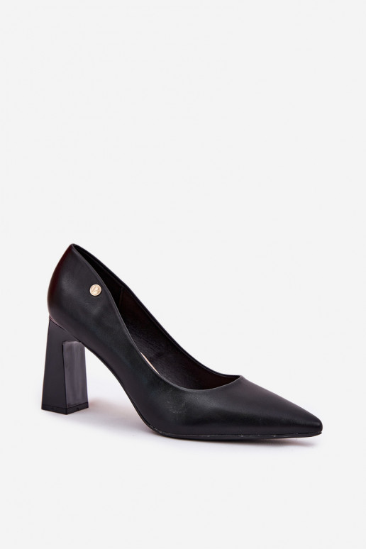 Elegantsed Kingad Na Słupkowym Obcasie Vinceza 62221 Must
