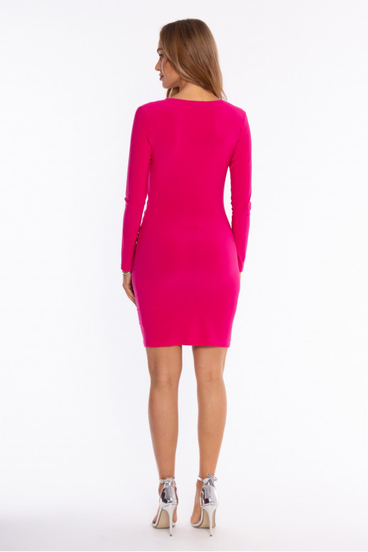 Voko stiilis mini kleit fuksia