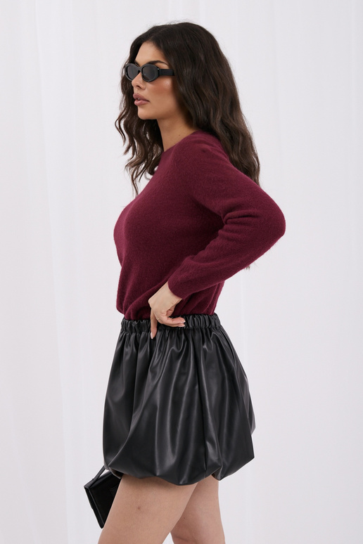 Bordo megztinis