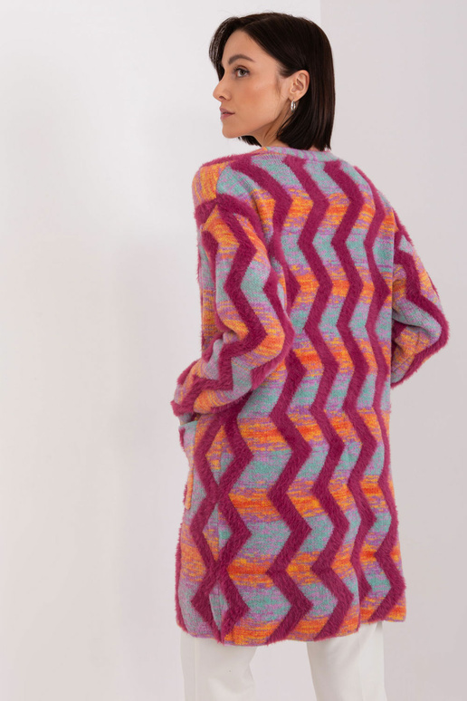 Kardigan geomeetrilise mustriga Wool Fashion Italia
